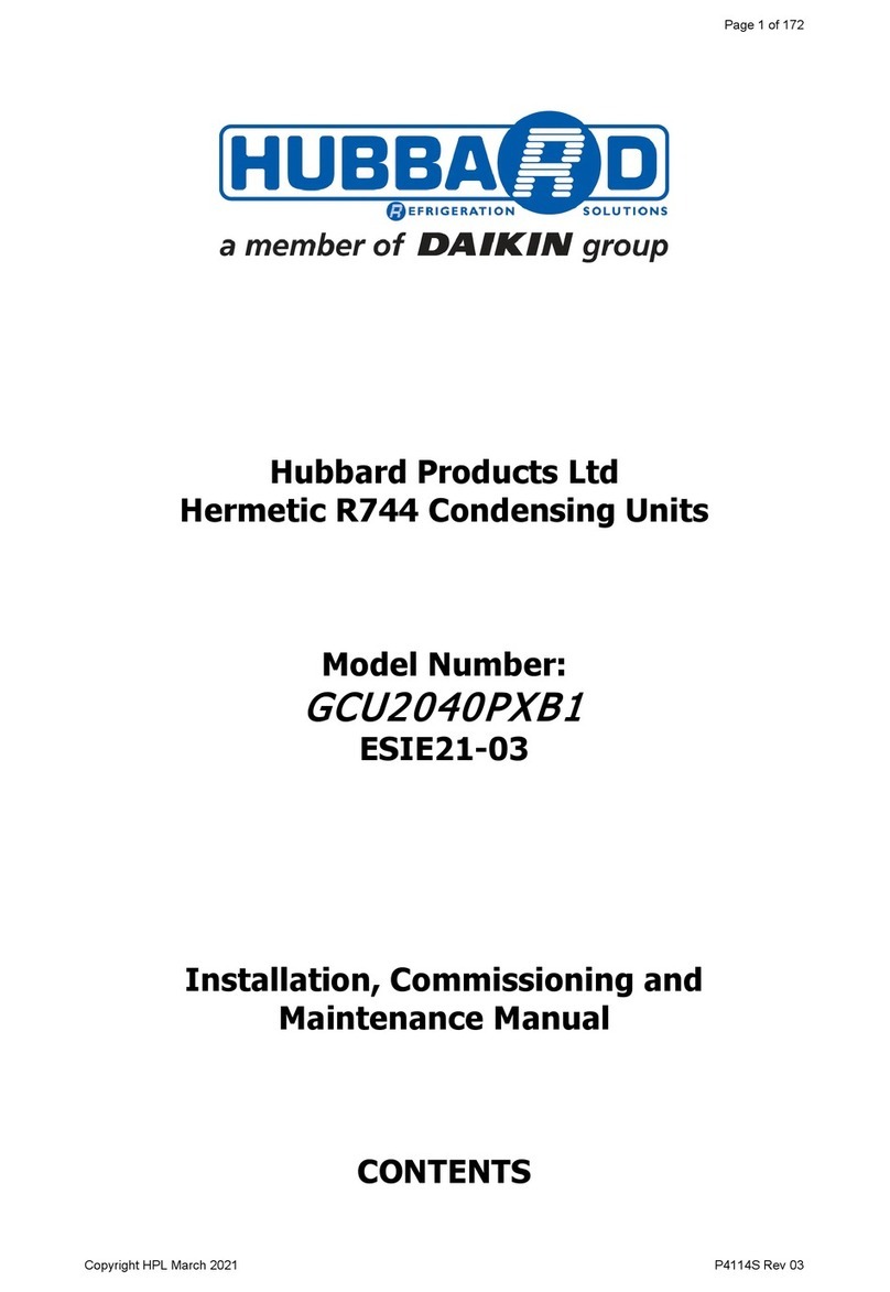 Daikin Hubbard GCU2040PXB1 Installation, commissioning and maintenance manual