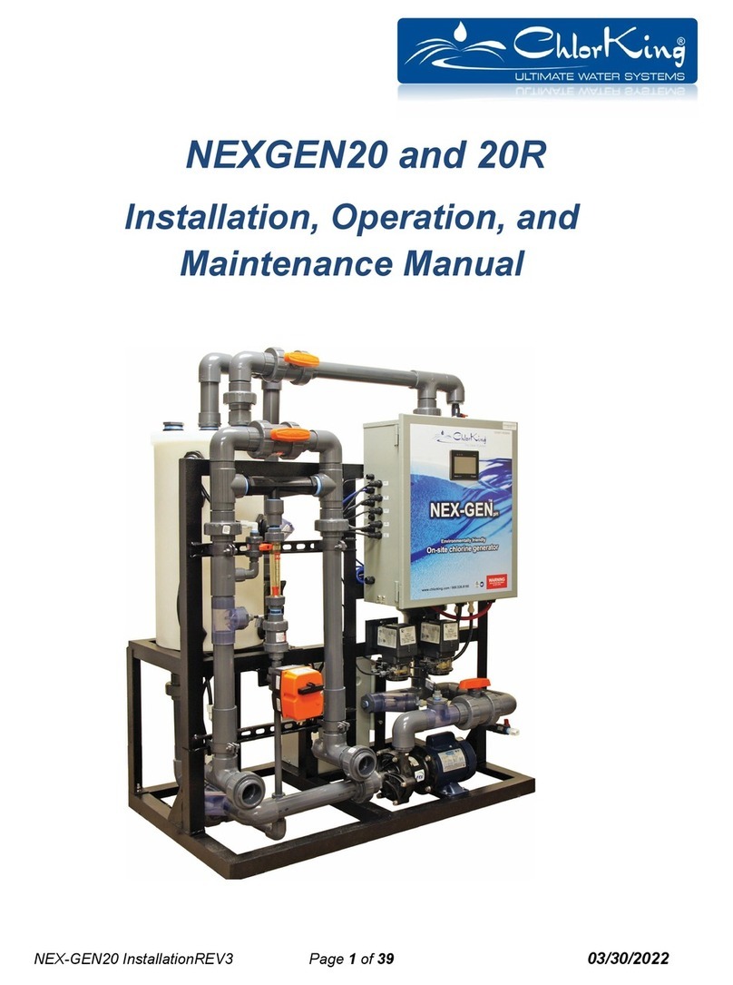 ChlorKing NEXGEN20 Installation, operation and maintenance manual