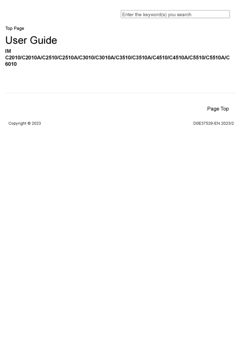 Ricoh MF4 User manual