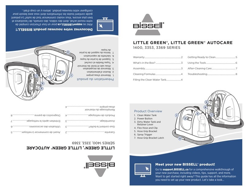 Bissell LITTLE GREEN 1400 SERIES manual