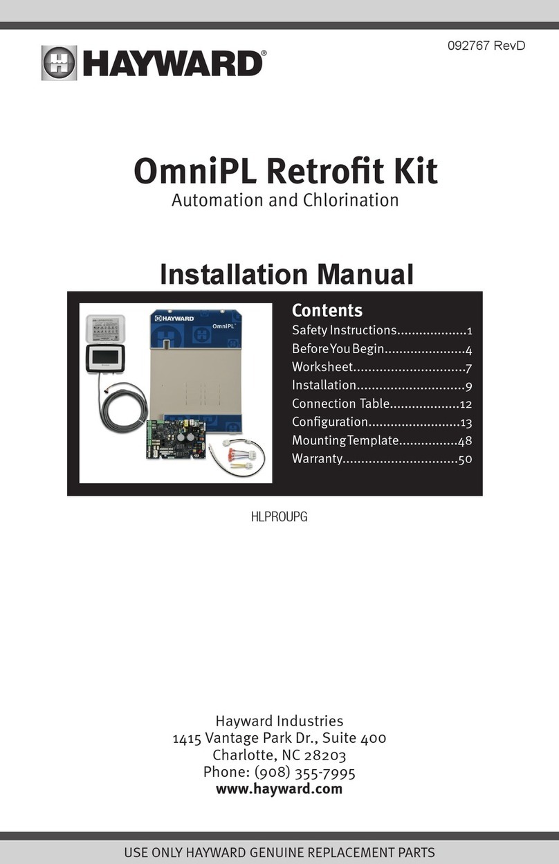 Hayward OmniPL Retrofit Kit User manual