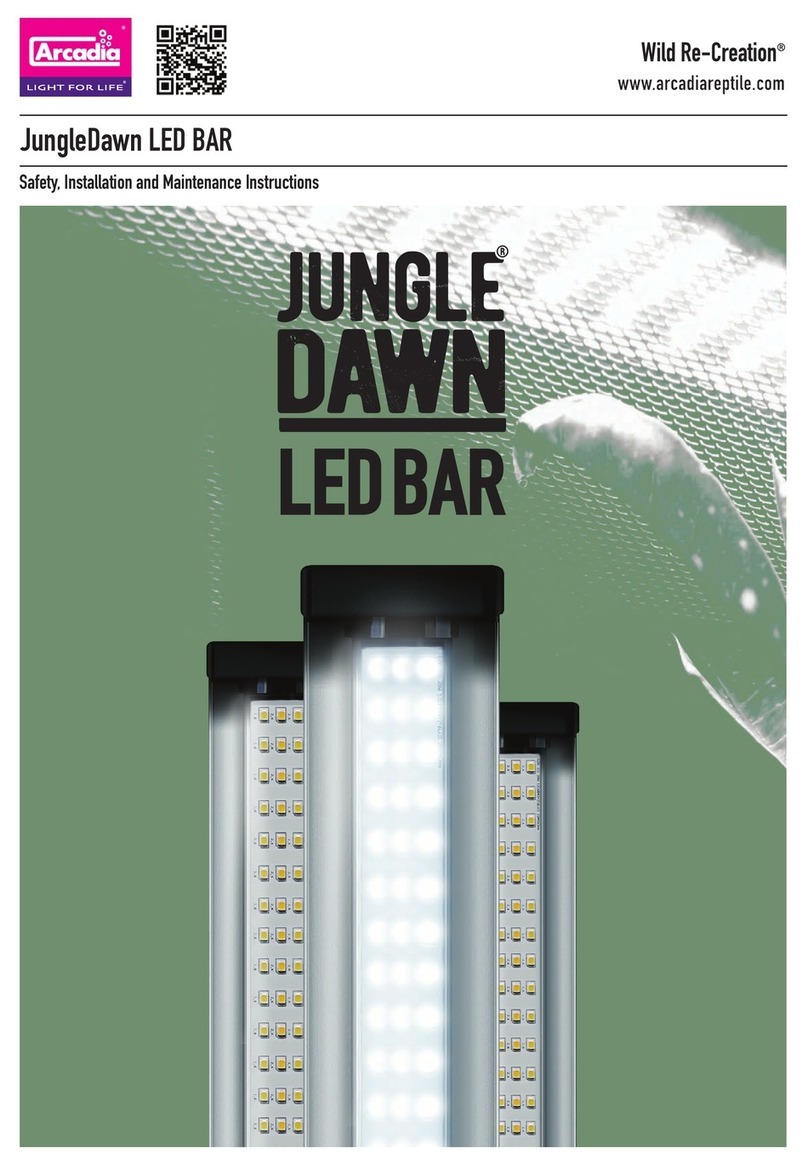 Arcadia JungleDawn RAJDP1Z Safety installation and maintenance instructions