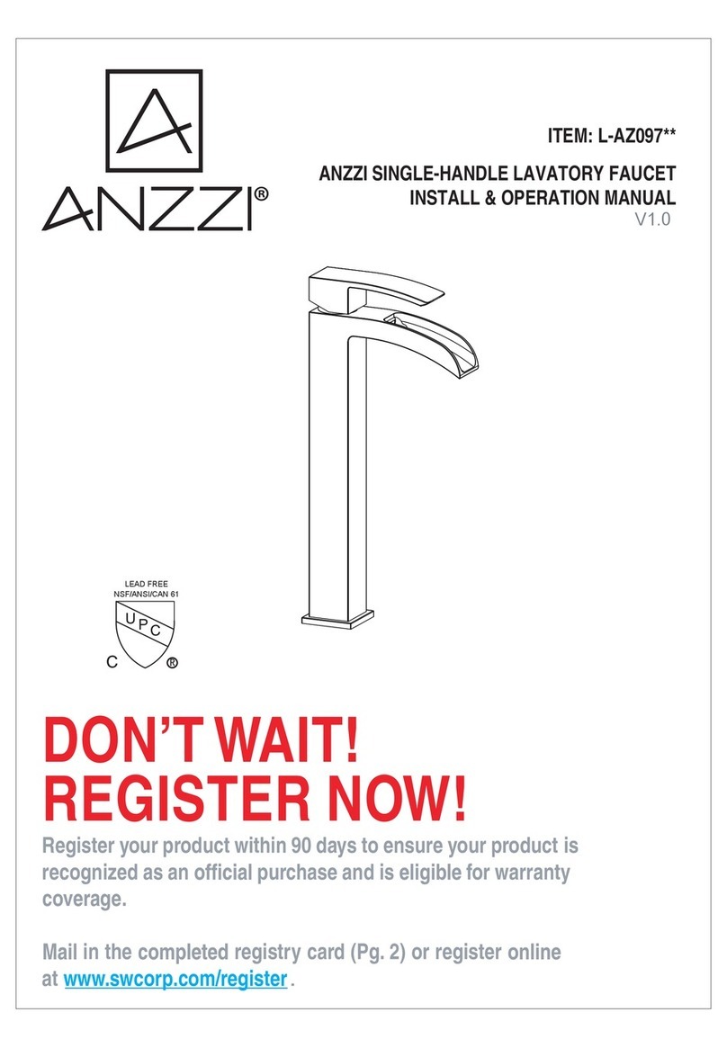 Anzzi Key L-AZ097 User manual