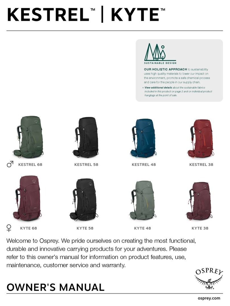 Osprey KESTREL 68 owner's manual