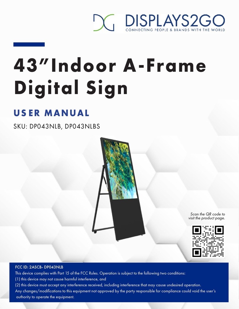 Displays2go DP043NLBS user manual