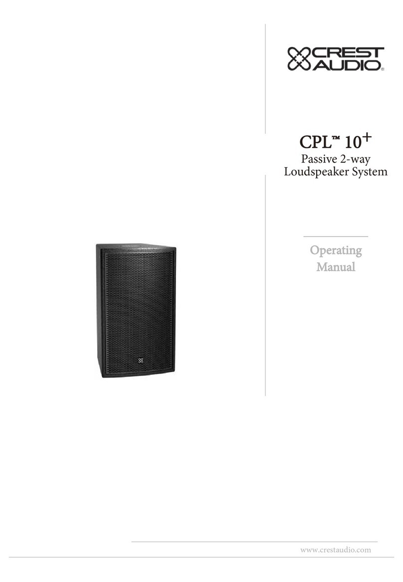 Crest Audio CPL 10+ operating manual