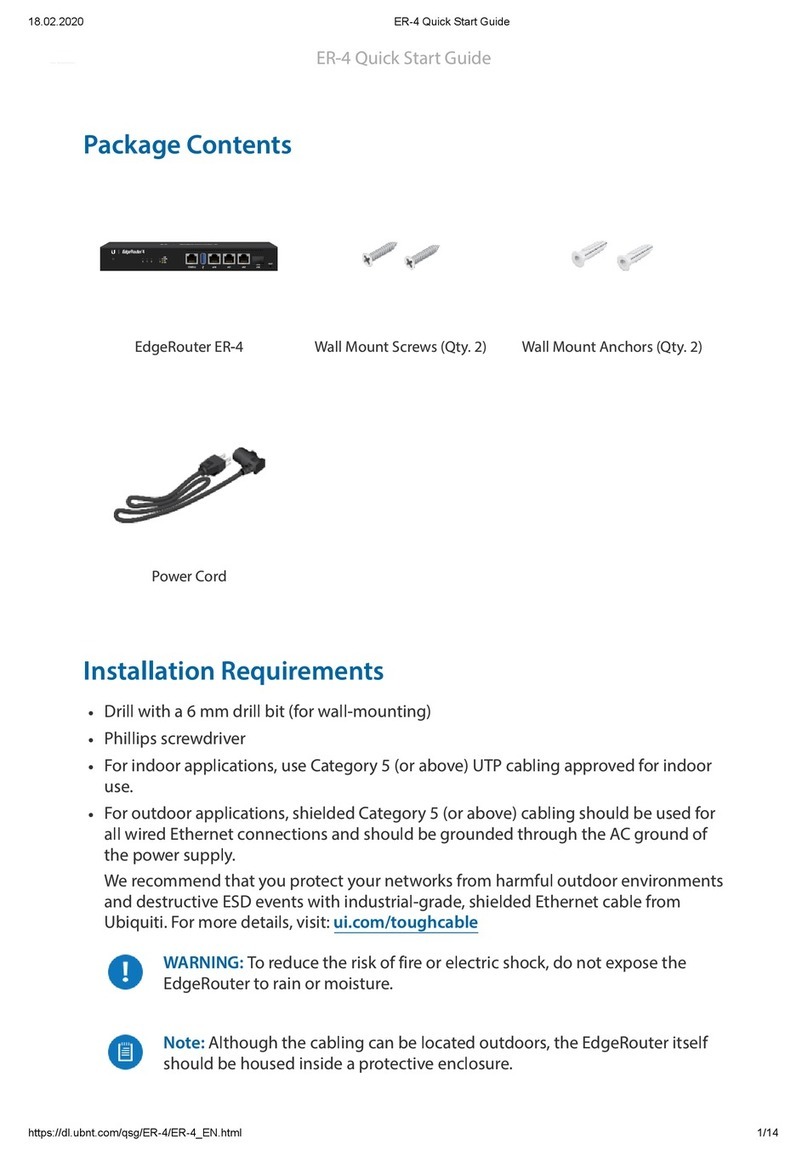 Ubiquiti ER-4 User manual