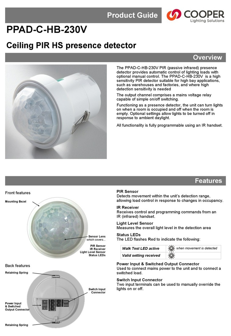 Cooper PPAD-C-HB-230V Product guide
