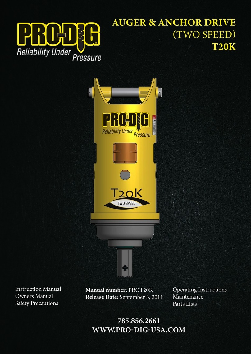 Pro-dig T20K User manual