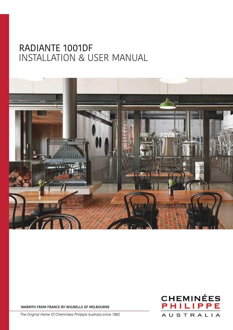Cheminees Philippe RADIANTE 1001DF Instruction Manual