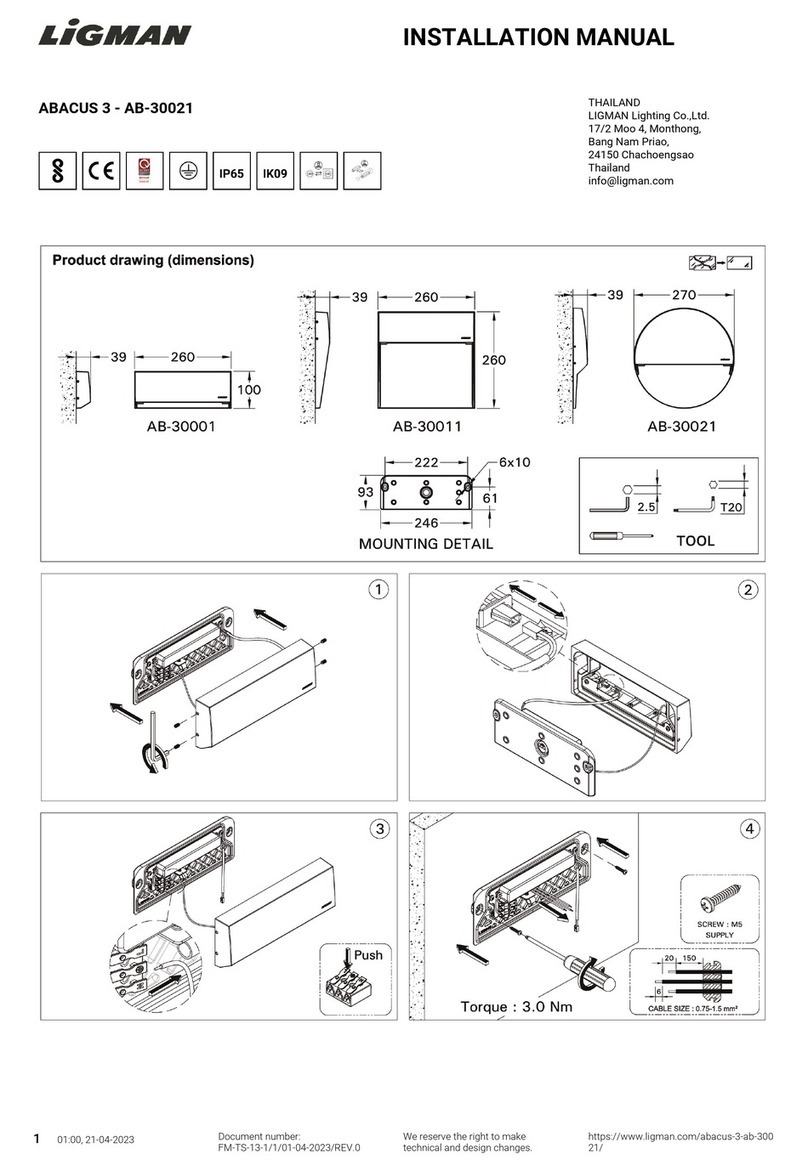 LIGMAN ABACUS 3 installation manual