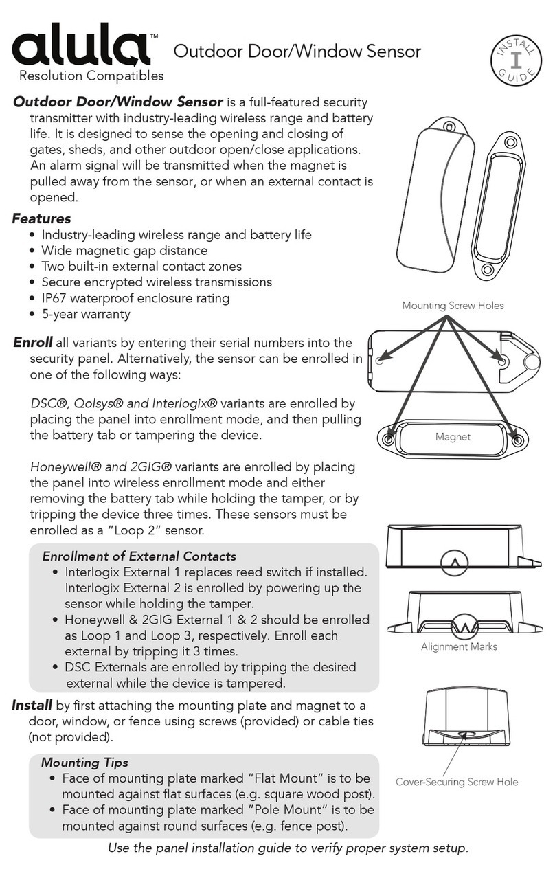 Alula RE307 manual