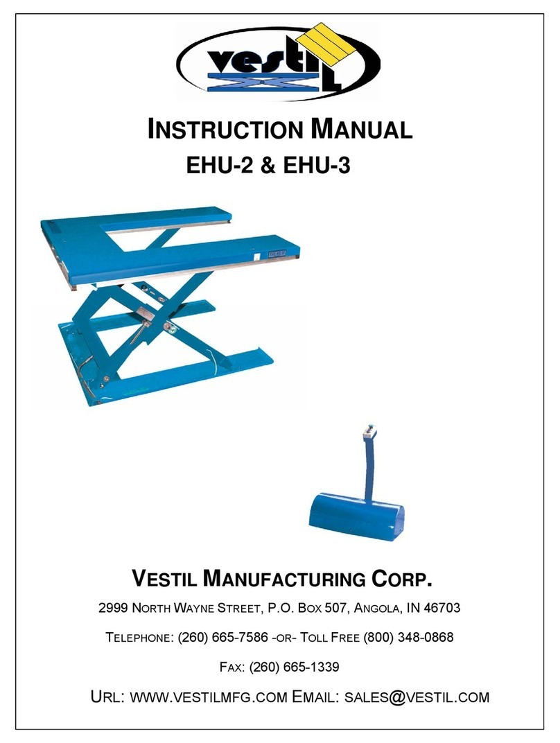Vestil EHU-2 instruction manual Vestil EHU-2 instruction manual