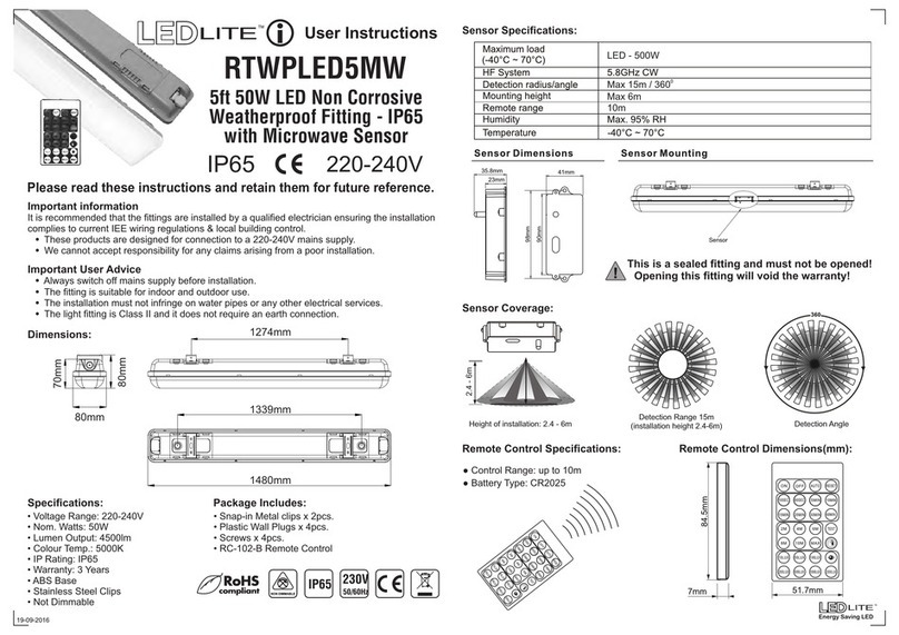 LEDLITE RTWPLED5MW User manual