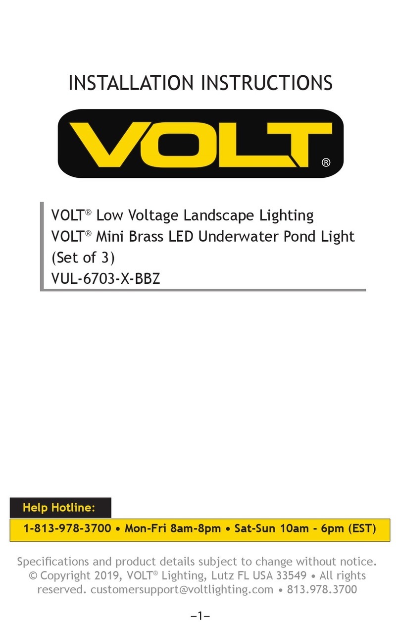Volt VUL-6703 BBZ Series installation instructions