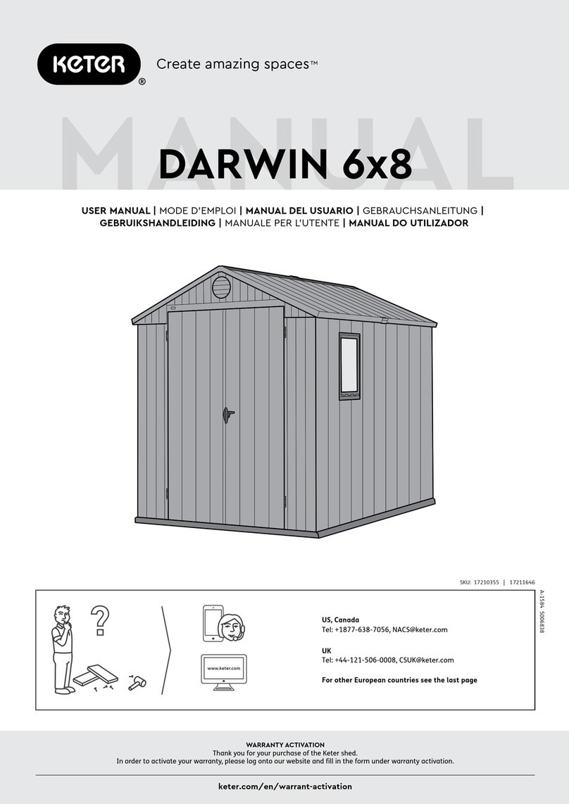 Keter DARWIN 6x8 User manual Keter DARWIN 6x8 User manual