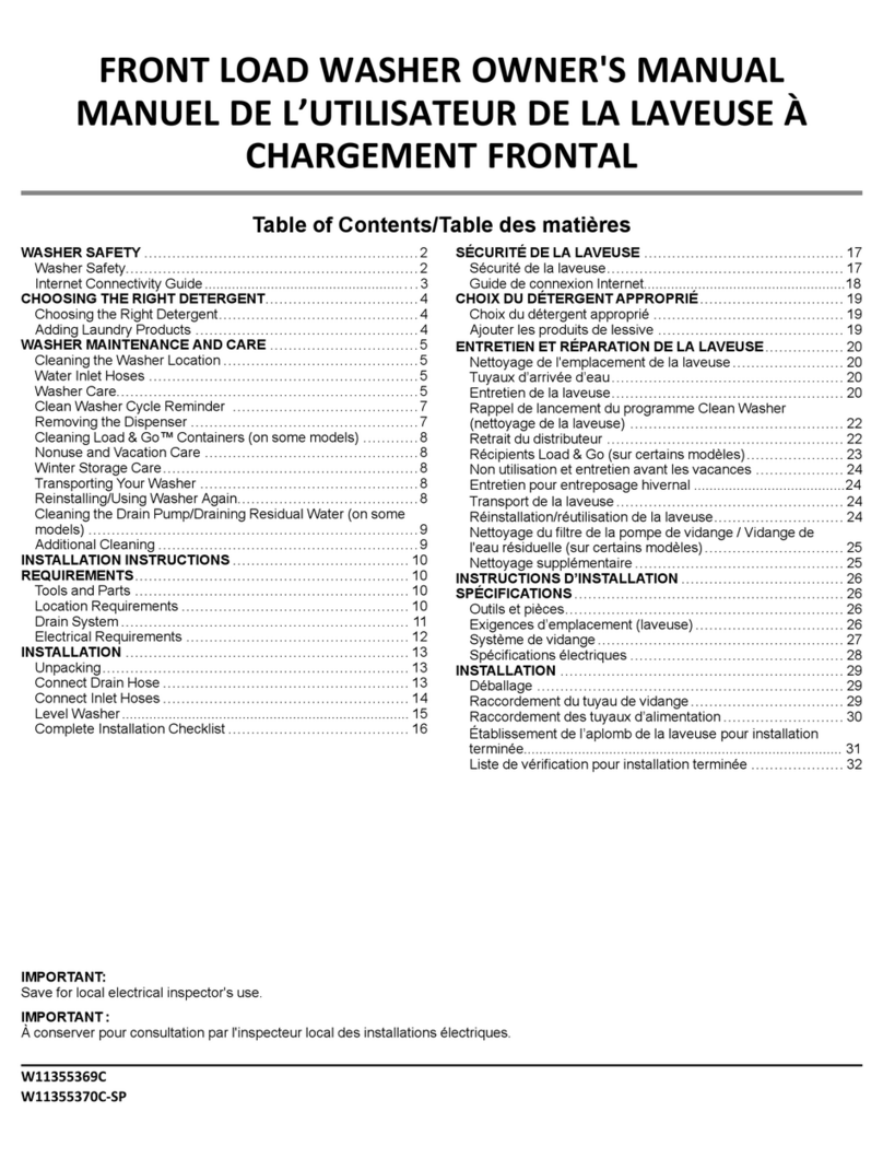 Whirlpool WED6605MW owner's manual Whirlpool WED6605MW owner's manual