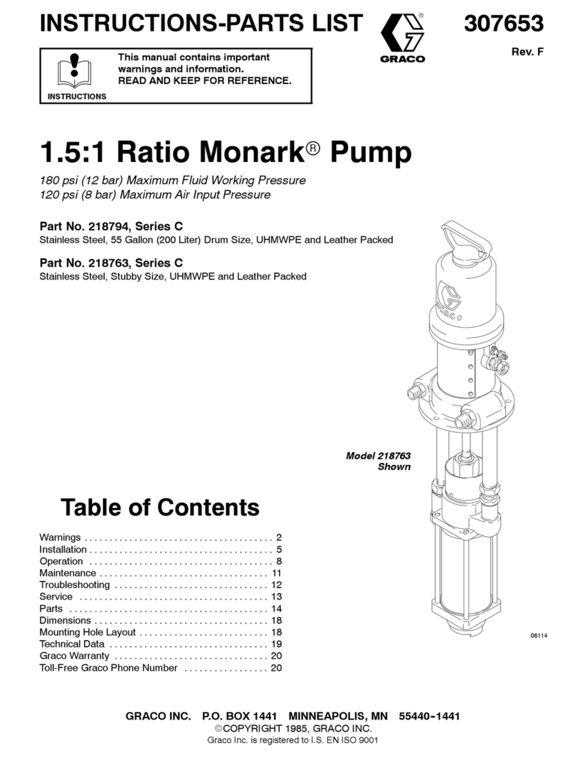 Graco Monark 218794 Instructions-parts list