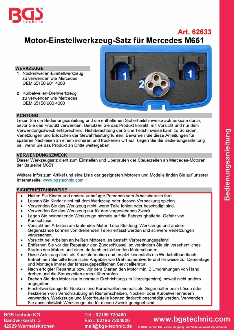 BGS technic 62633 User manual BGS technic 62633 User manual