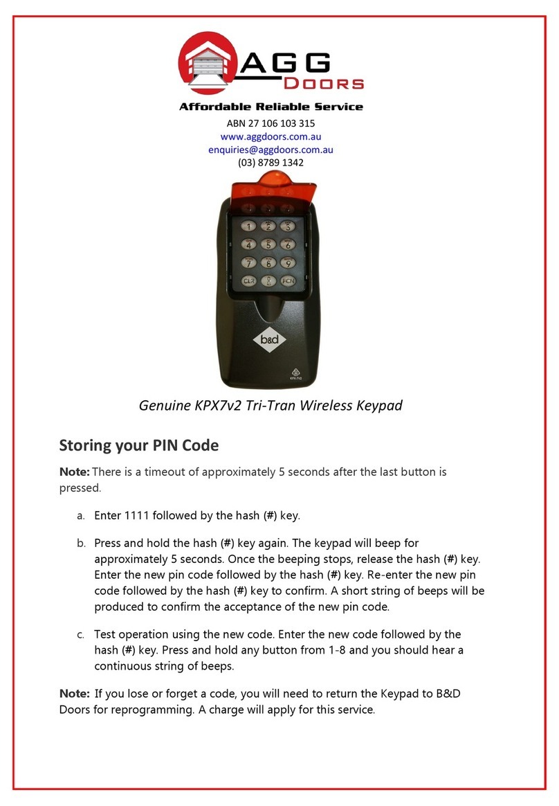 B&G Genuine KPX7v2 Tri-Tran instructions