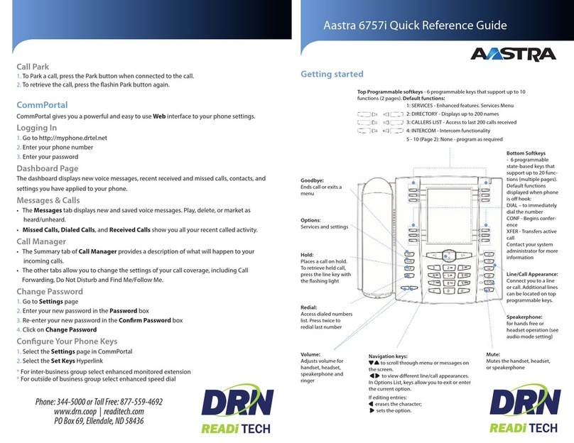 Aastra Clearspan 6757i User manual