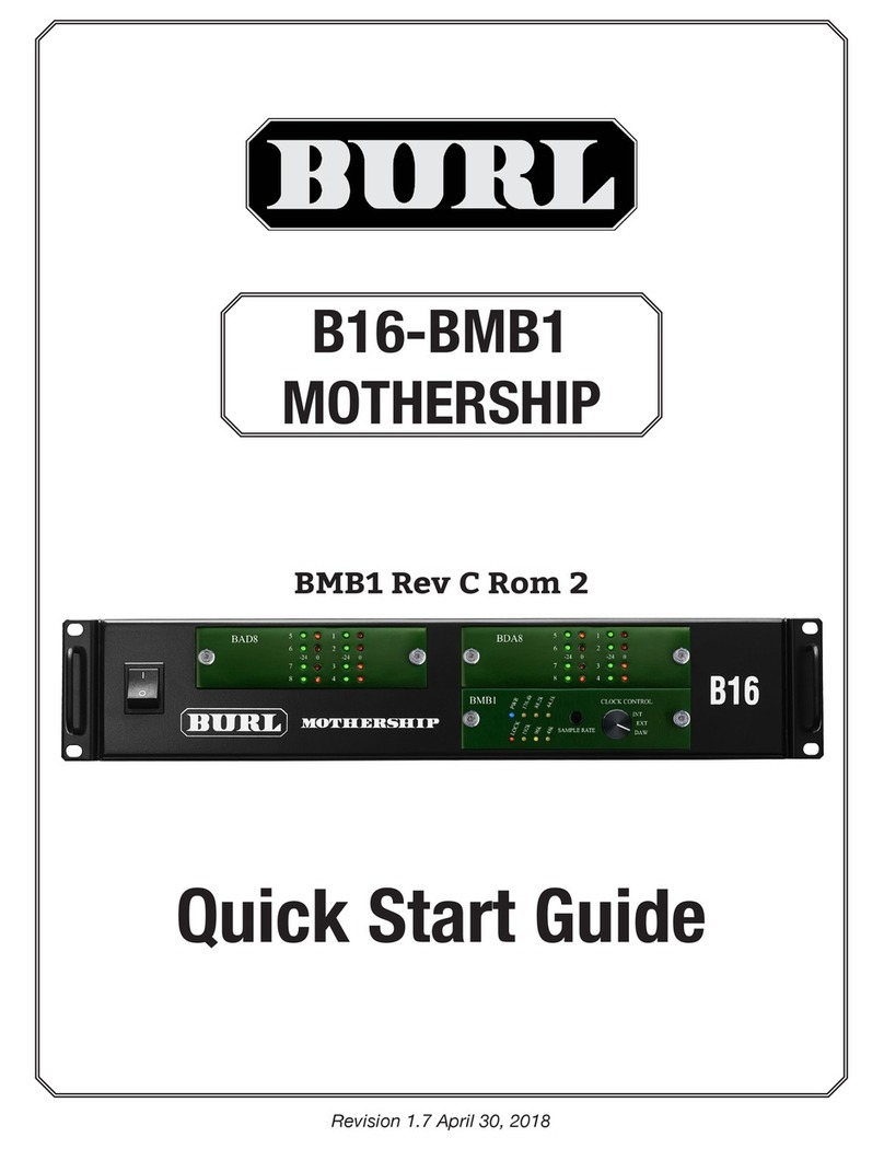 BURL B16-BMB1 MOTHERSHIP User manual