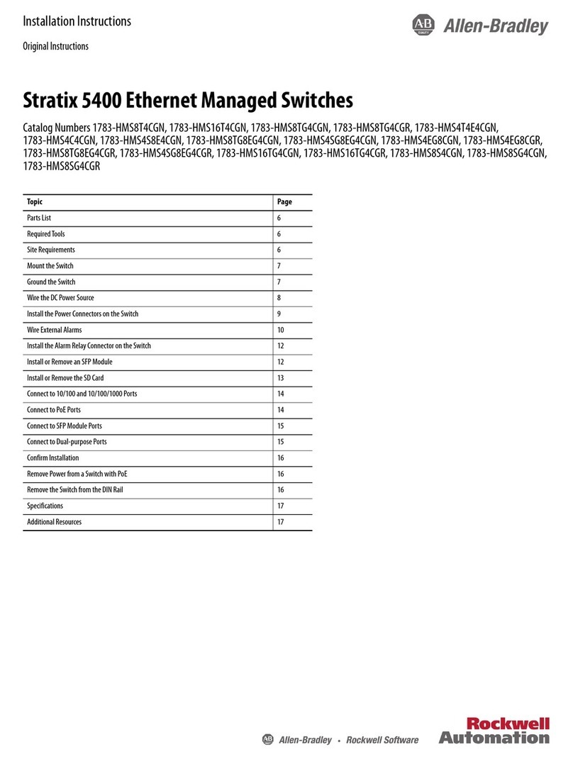 Rockwell Automation Allen-Bradley Stratix 5400 User manual Rockwell Automation Allen-Bradley Stratix 5400 User manual