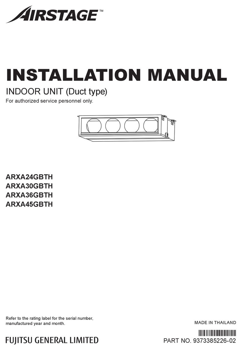 Fujitsu AIrstage ARXA24GBTH User manual