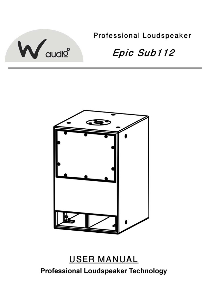 Waudio Epic Sub112 user manual