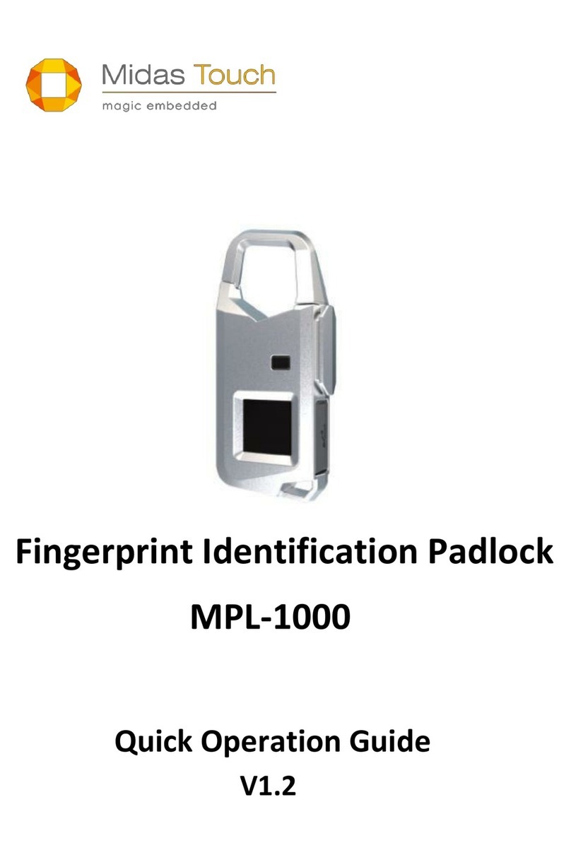 Midas Touch MPL-1000 Quick operation guide Midas Touch MPL-1000 Quick operation guide