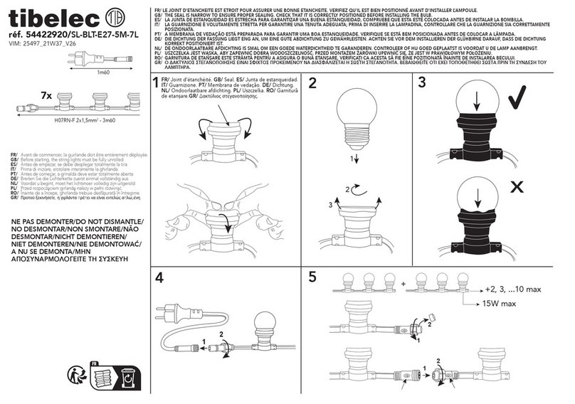 tibelec SL-BLT-E27-5M-7L User manual tibelec SL-BLT-E27-5M-7L User manual