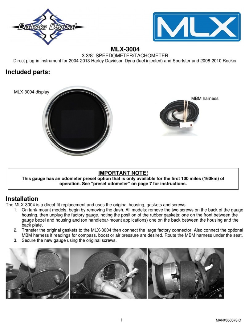 Dakota Digital MLX-3004 User manual