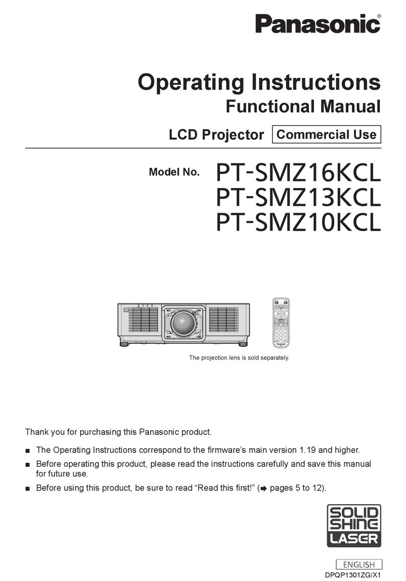 Panasonic PT-SMZ16KCL Operating instructions
