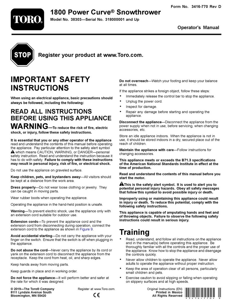 Toro 38303 User manual