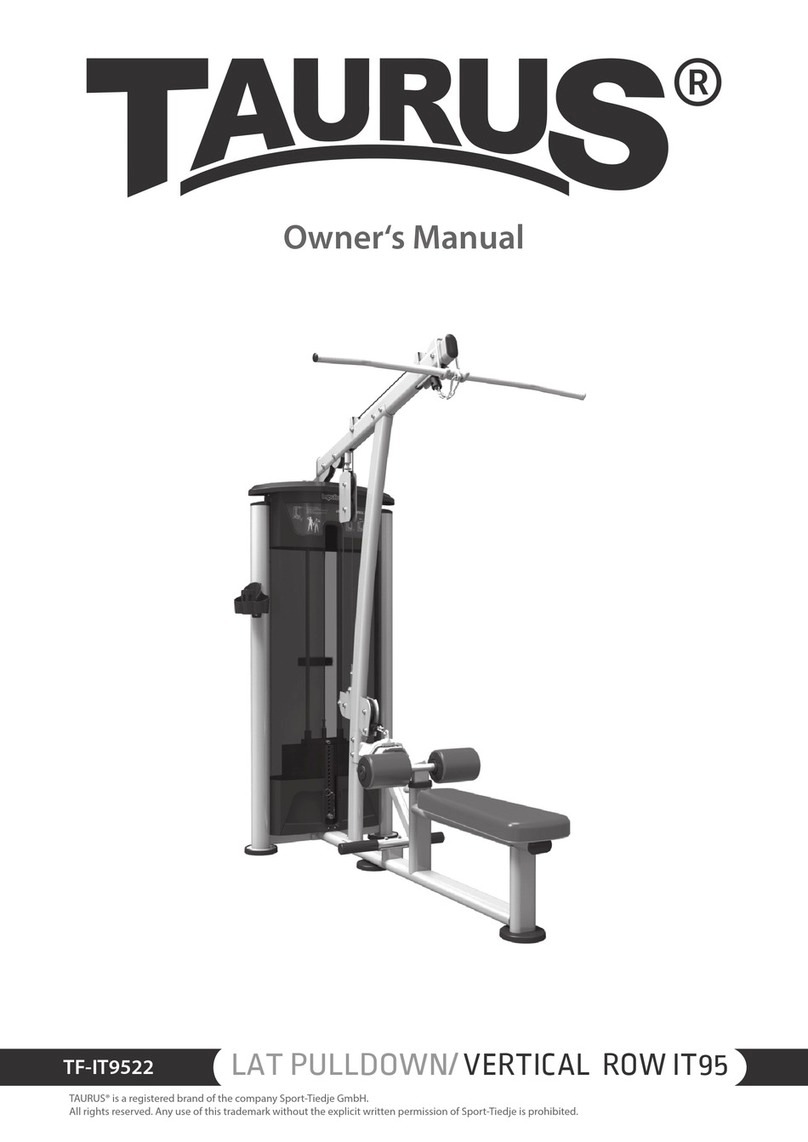 Taurus LAT PULLDOWN/ VERTICAL ROW IT95 User manual Taurus LAT PULLDOWN/ VERTICAL ROW IT95 User manual