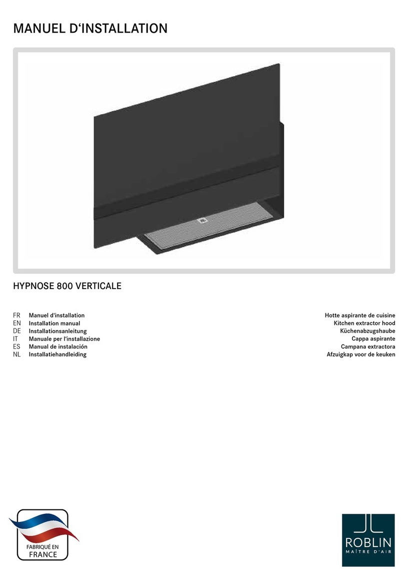 ROBLIN HYPNOSE 800 VERTICALE installation manual