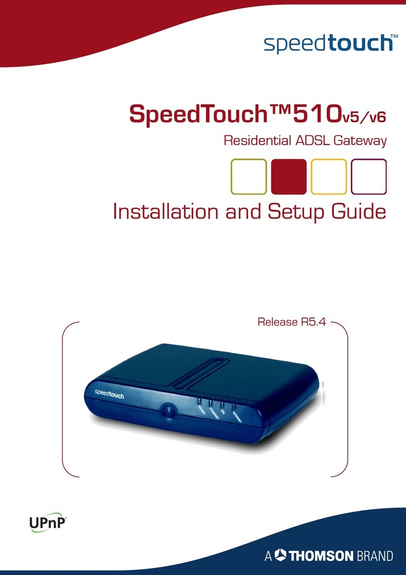 THOMSON SpeedTouch 510v6 Assembly instructions