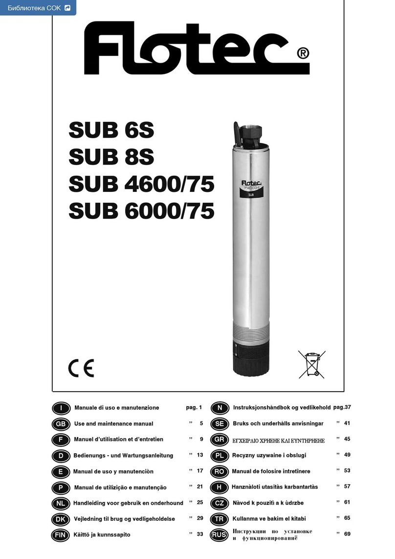 Flotec SUB 8S User manual