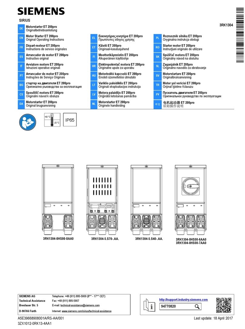 Siemens 3RK1304-5 S70 Series User manual