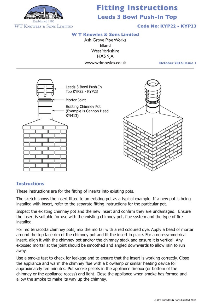 WT Knowles & Sons Leeds 3 Fitting instructions WT Knowles & Sons Leeds 3 Fitting instructions