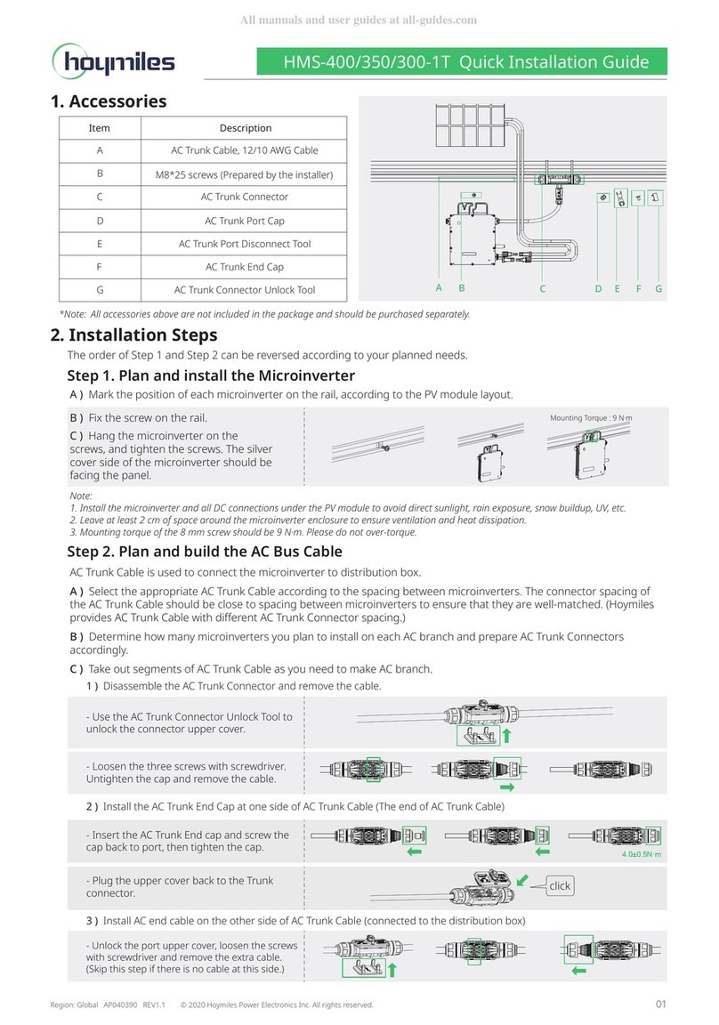 Hoymiles HMS-350-1T Quick installation guide