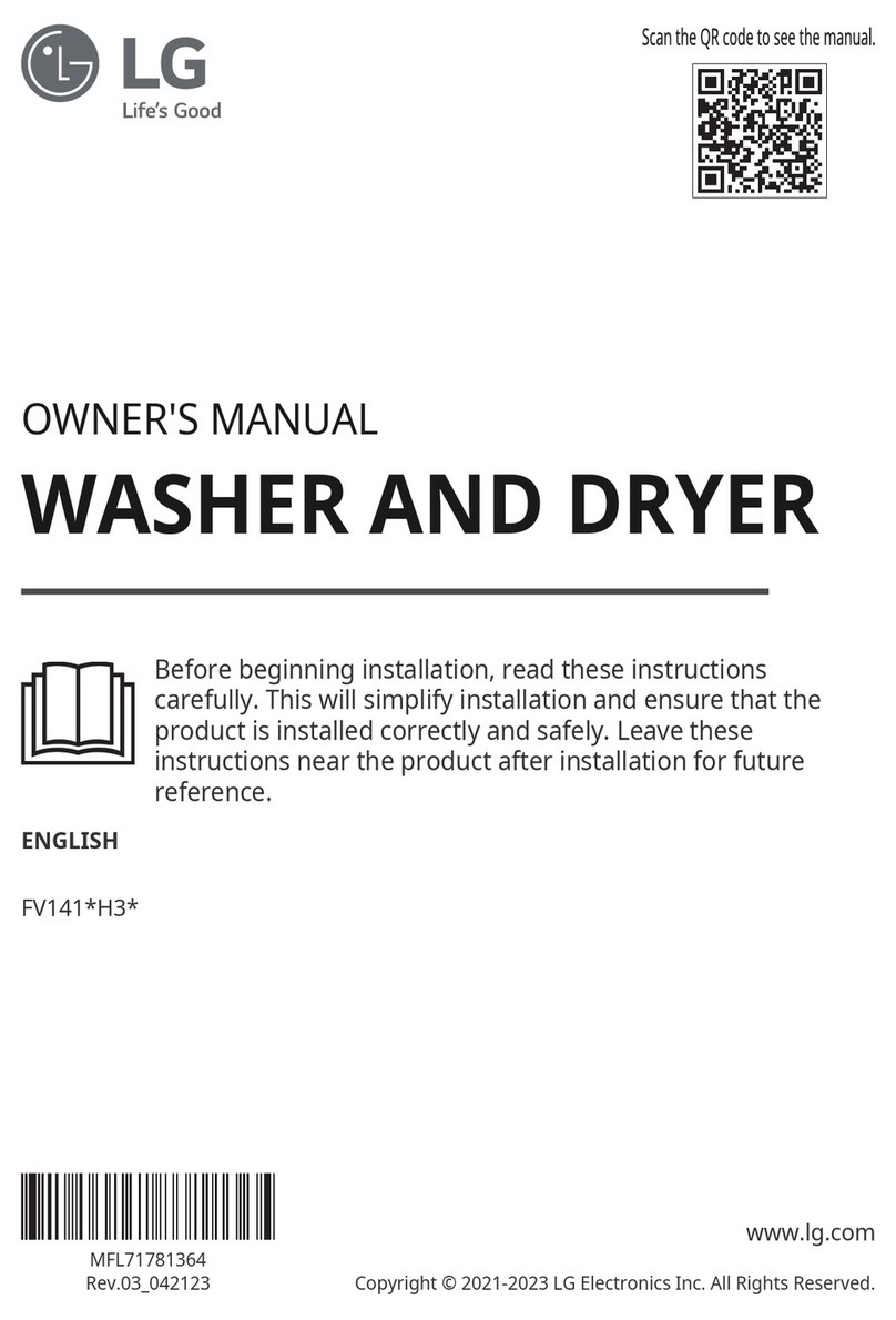 LG FV141 H3 Series User manual