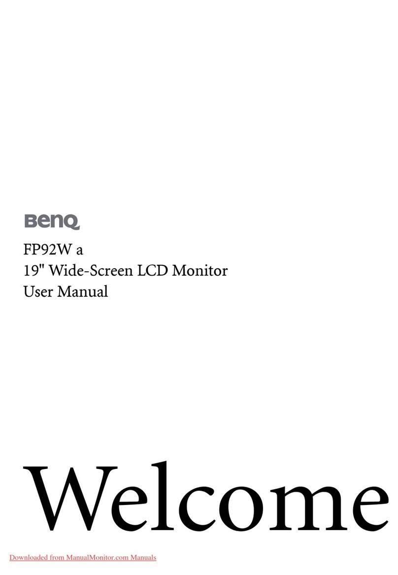 BenQ FP92W User manual