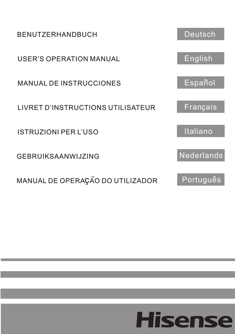 Hisense RB435N4WCE Mounting instructions