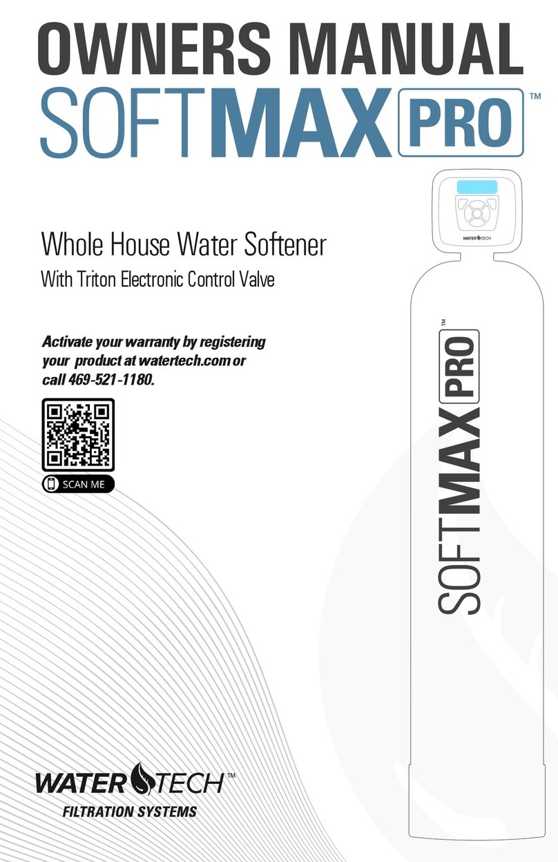 WaterTech SOFTMAX PRO owner's manual