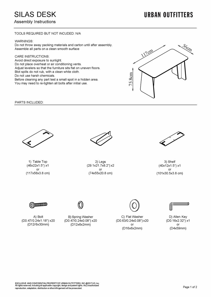 URBAN OUTFITTERS SILAS User manual
