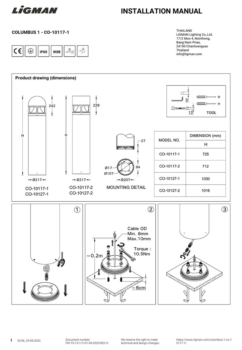 LIGMAN CO-10117-1 installation manual