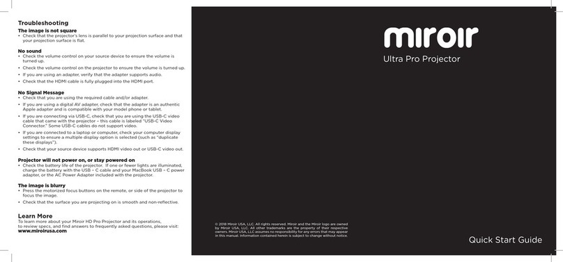 Miroir Ultra Pro User manual