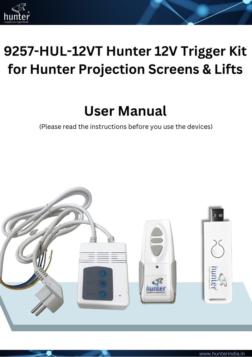 Hunter 9257-HUL-12VT user manual