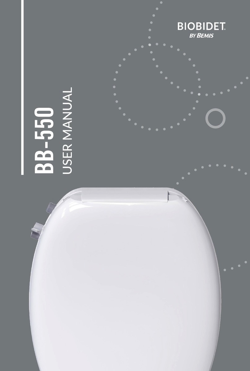 BEMIS BIOBIDET BB-550 User manual BEMIS BIOBIDET BB-550 User manual